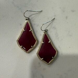 Kendra Scott Alex Earrings - Gold/Maroon